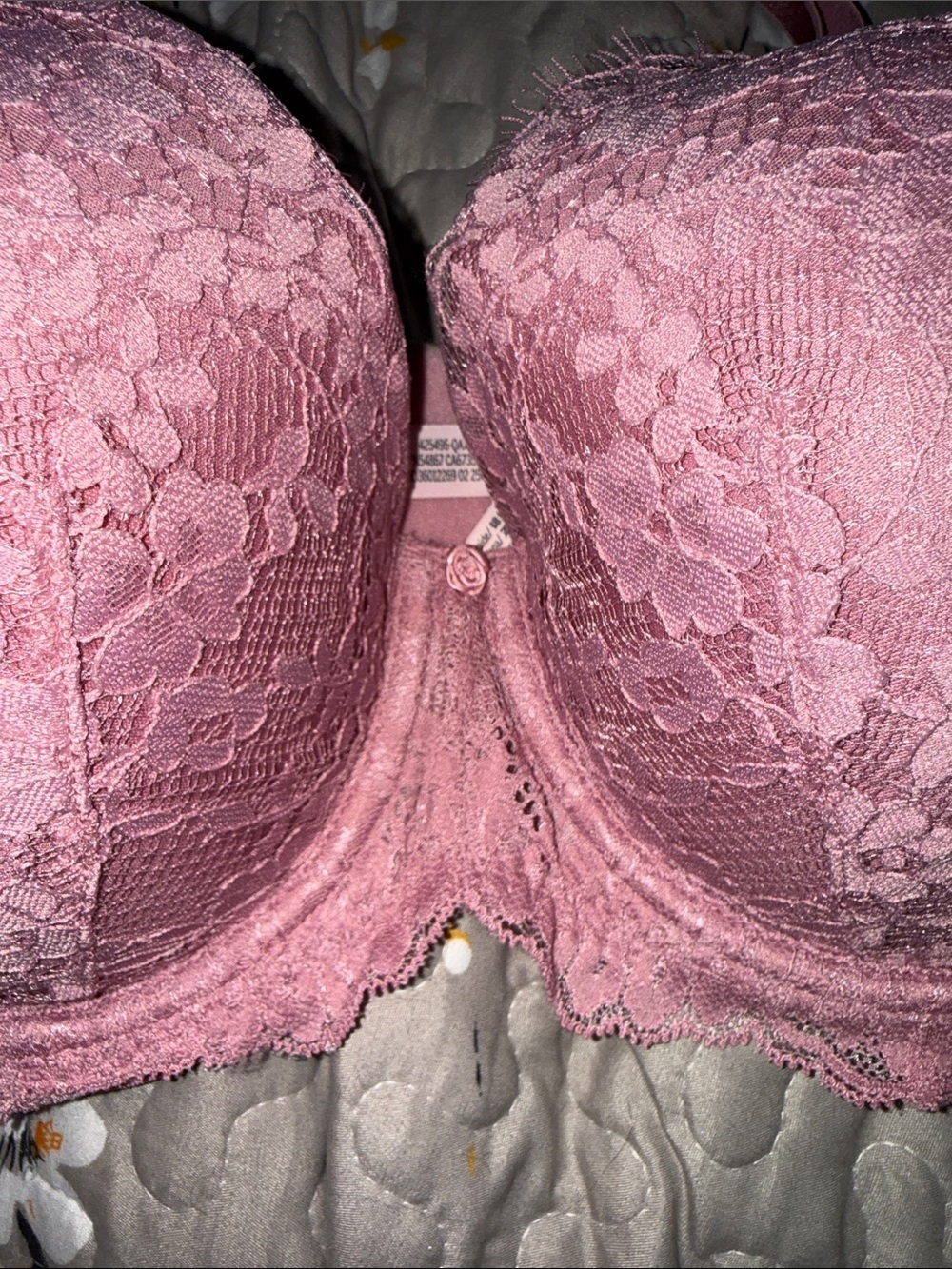 Victoria's Secret Dusty Pink Lace Push-Up Bra - Picture 3 of 4